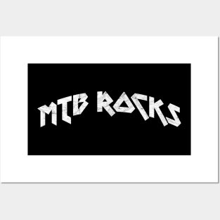 MTB Mountain Bike Cycling Cyclist Gift Cyclist Rock Posters and Art